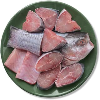 Rohu (Medium) - Curry Cut (With Head) 800 Grams