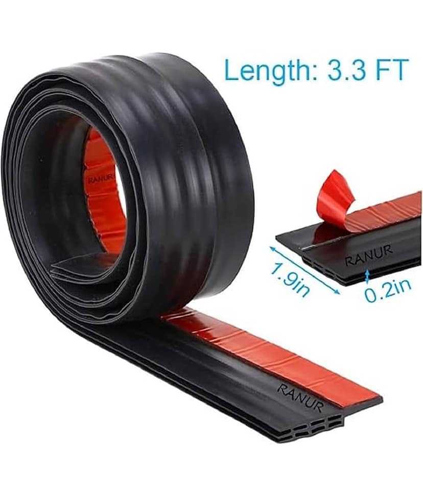 RAMDEV ENTERPRISE Door Bottom Sealing Strip Guard For Home Door Protector For Home From Dust, Insects, Waterproof, Soundproof Door Seal, Door Air Blocker 1 Meter (1 Meter, Black) view 2