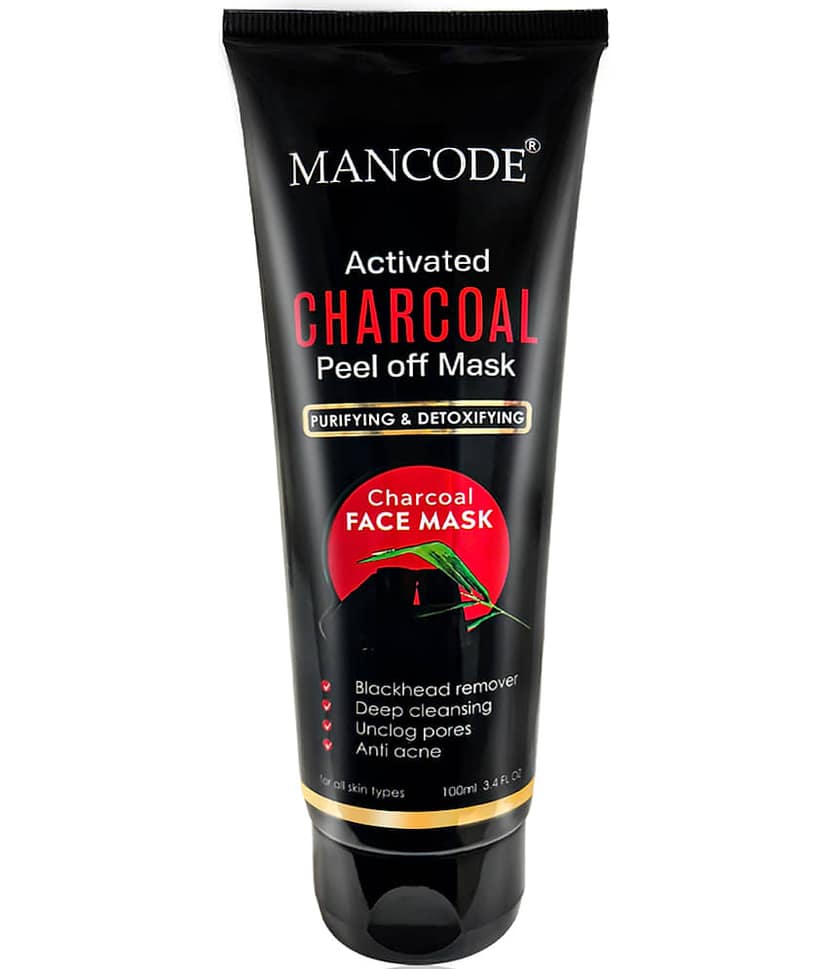 Mancode Activated Charcoal Peel Off Mask For Men & Women, Deep Skin Purifying Cleansing ,100 ml (Pack of 1)