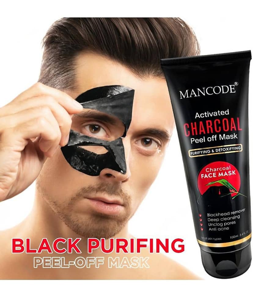 Mancode Activated Charcoal Peel Off Mask For Men & Women, Deep Skin Purifying Cleansing ,100 ml (Pack of 1) view 2