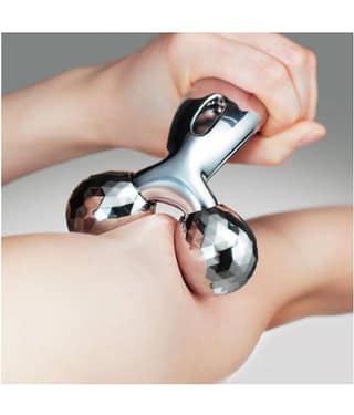 KALOPSIA INDUSTRIES Face Roller 3D Y Shape Aluminium Big Roller Microcurrent massager