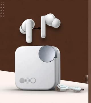 Premium Wireless Bluetooth Earbuds with Charging Case – White