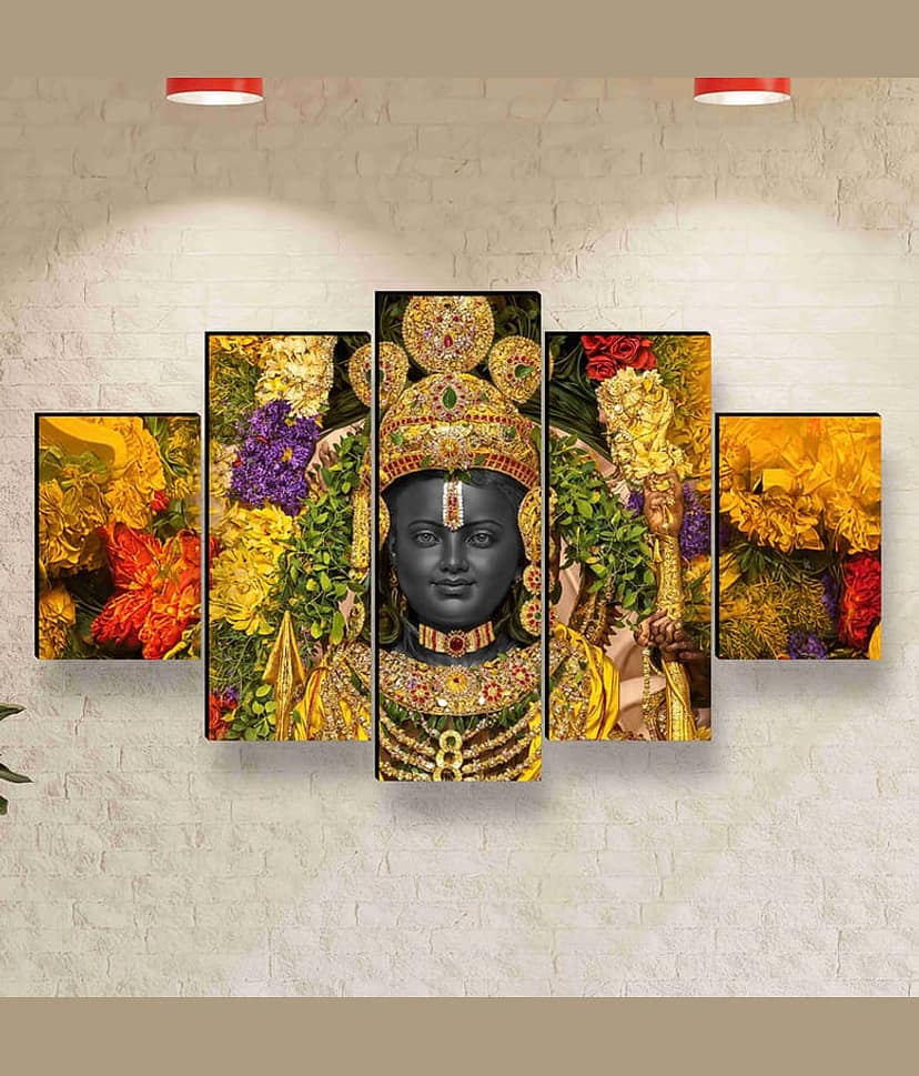 Saf Religious Ram Lalla Painting Without Frame
