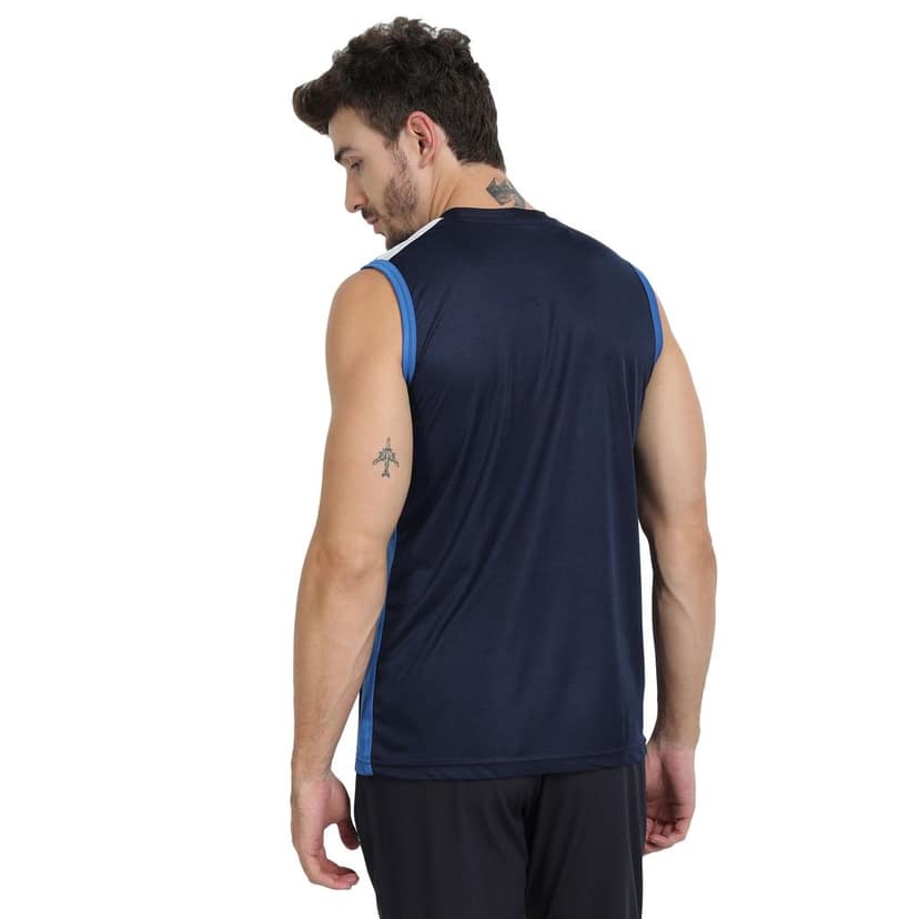 FTX Men Colorblock Round Neck Sleeveless Tshirt view 2
