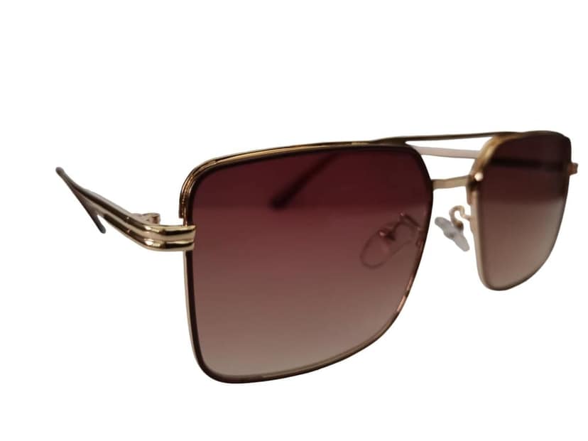 MD Style UV Protected Full Rim Square Metal Frame Sunglasses/Vintage Sunglasses for Men and Women view 3