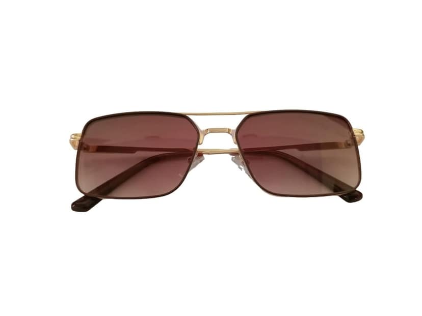 MD Style UV Protected Full Rim Square Metal Frame Sunglasses/Vintage Sunglasses for Men and Women view 4