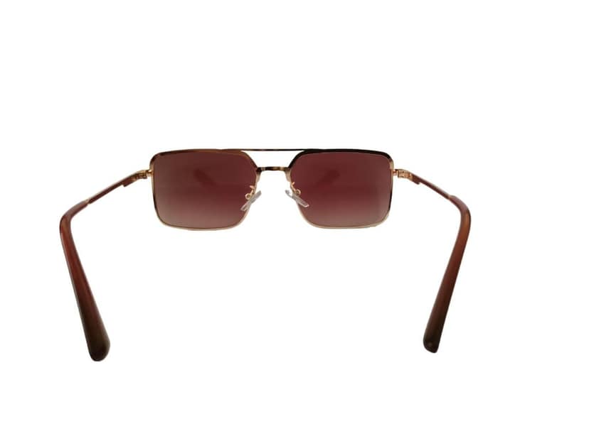 MD Style UV Protected Full Rim Square Metal Frame Sunglasses/Vintage Sunglasses for Men and Women view 6