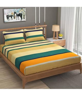 Decent Home Microfibre Abstract - Yellow