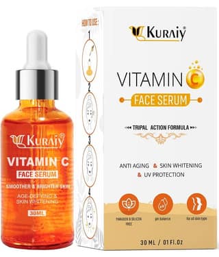 KURAIY Vitamin C Orange Face Serum For Radiant Glow For All Skin Type 30ml ( Pack of1 )