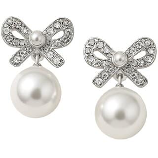 Kimti Twinkle Bow & Pearl Earrings