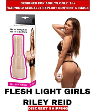 SEX TOYS REAL PUSSY FEEL MASTURBATOR FLESH LIGHT RILEY REID For Men