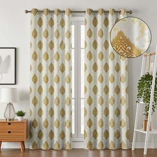 Luxury Blackout Curtains for Bedroom, 100% Light Blocking Thermal Insulated Grommet Top Room Darkening Curtains