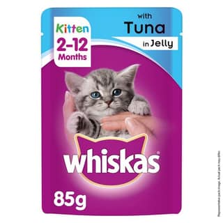 Whiskas Wet Meal Tuna In Jelly For Kittens 85 Gms