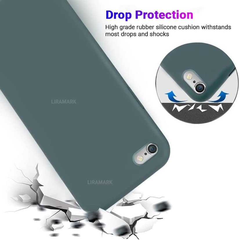 LIRAMARK Liquid Silicone Soft Back Cover Case for Apple iPhone 6 Plus / 6S Plus view 5