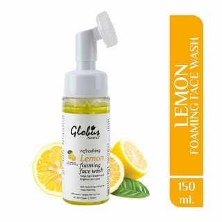 Globus Naturals Refreshing Lemon Face Wash with Face Massage Brush view 2