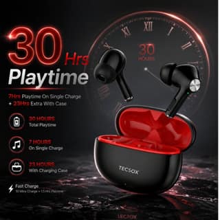 Buy TecSox Combo Neo411 Wireless Earbud With Deep Bass| 30 Hours Play Time Buy TecSox Combo Neo411 Wireless Earbud With Deep Bass| 30 Hours Play Time - Blue