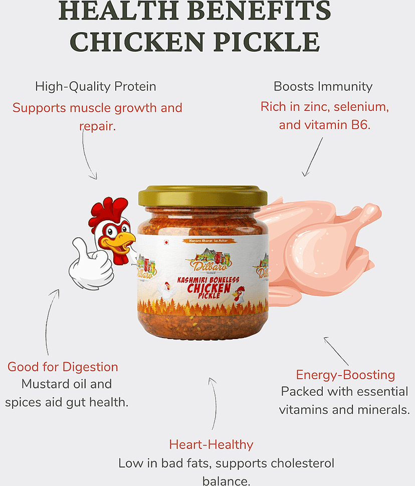 Dilbaro Chicken Meat Pickle 250 g view 5