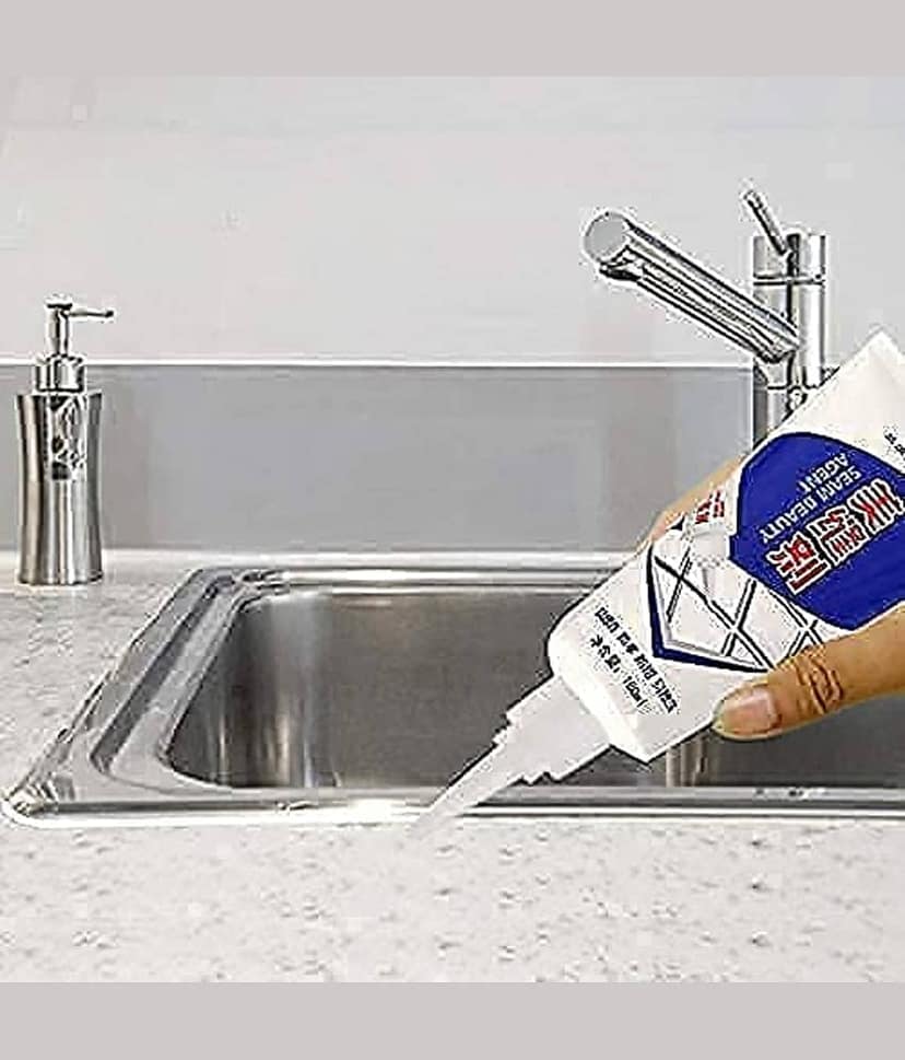 Waterproof Tile Gap/Crack/Grout Filler Water Resistant Silicone Sealant for DIY Home Sink Gaps/Tiles Gaps/Grouts Repair Filler Tube For Home view 2