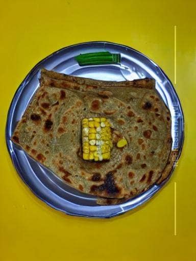Sweetcorn paratha