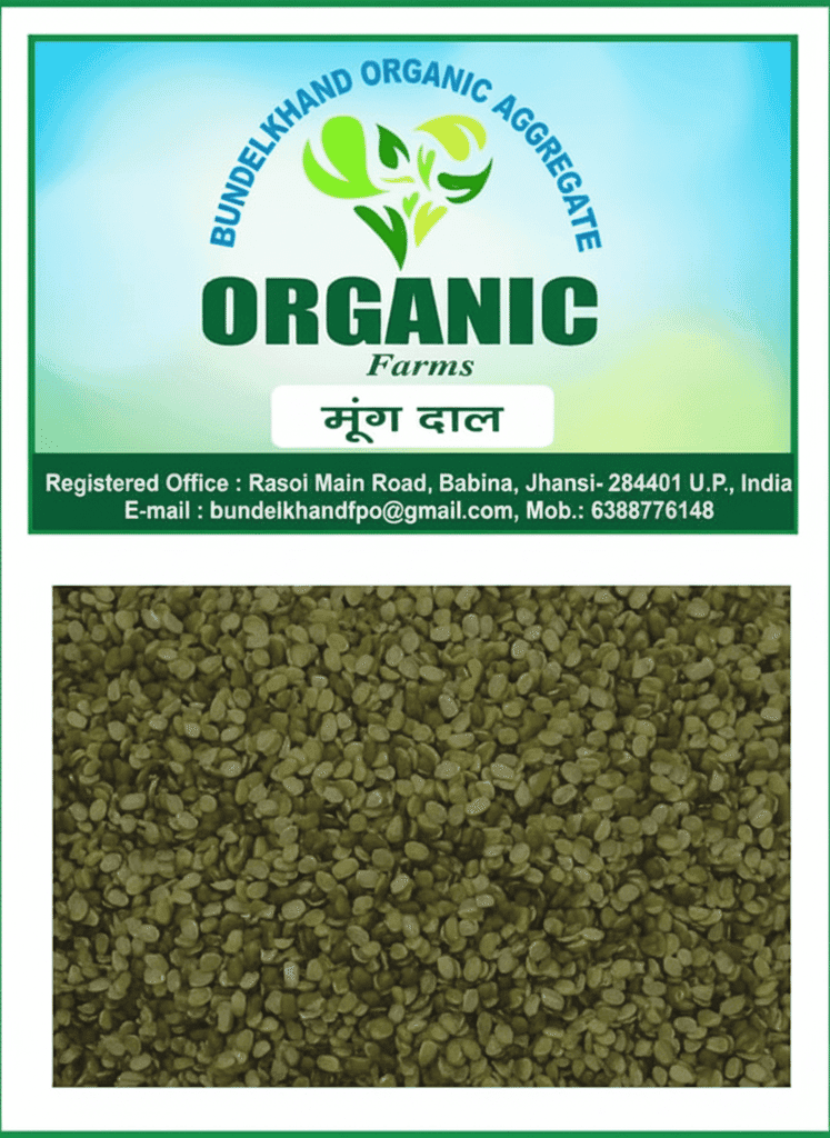 BUNDELKHAND ORGANIC AGGREGATE ORGANIC Farms Moong Dal