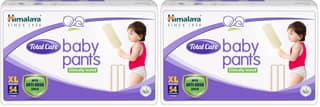 Himalaya Total Care Extra Large Size Baby Diaper Pants (54 Count) (Pack of 2) Himalaya Total Care Extra Large Size Baby Diaper Pants (54 Count) (Pack of 2) - White / Extra large
