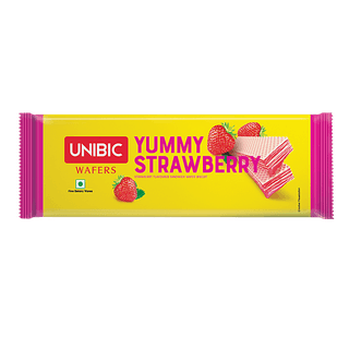 Unibic Rich Strawberry Wafers, 75gm
