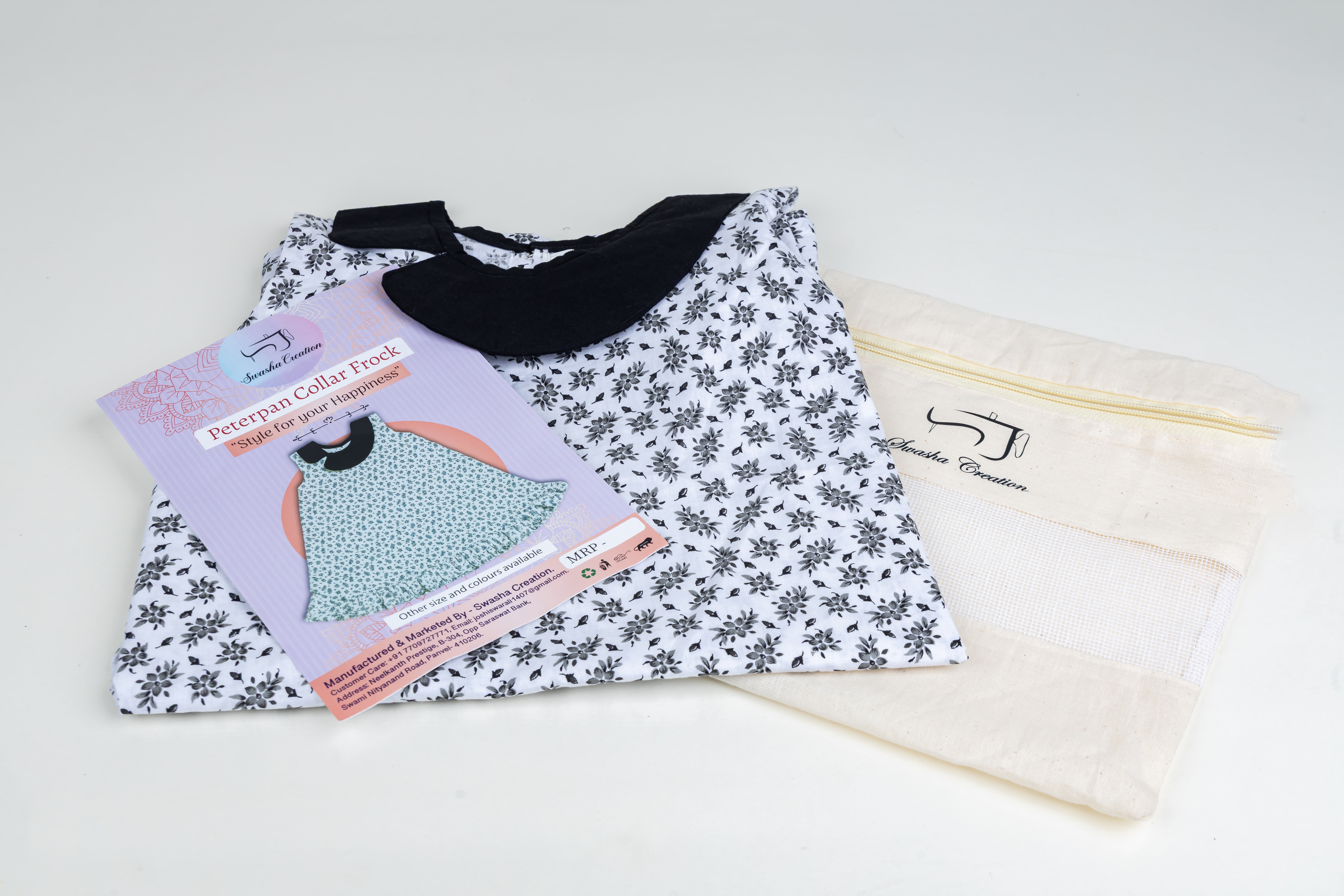 Handcrafted Peter Pan Collar Baby Girl Frock
