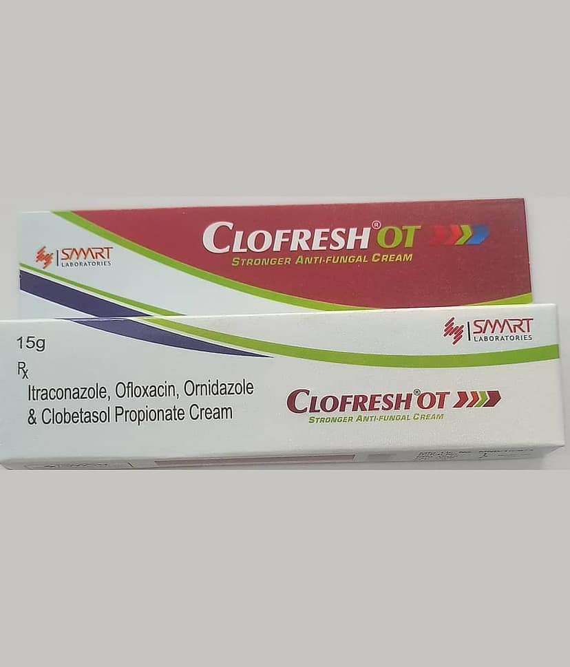CLOFRESH OT CREAM 15 GM ( PACK OF 5) Day Cream 75 gm Pack of 5
