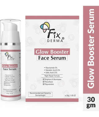 Fixderma 5% Niacinamide Serum, Glow Booster for Skin Brightening Men & Women 30g, (Pack of 1)