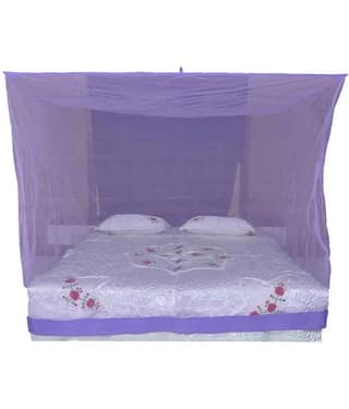 Riddhi Mosquito Net, Machardani Single Purple Plain Mosquito Net, Machardani