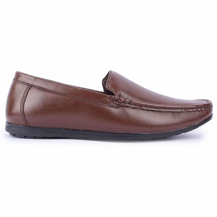 FEATHER LEATHER Genuine Leather Formal Shoe for Men's - Comfortable Slip on Loafers Shoes - Suitable for Formals, Office Wear, Dress Up Shoes view 10