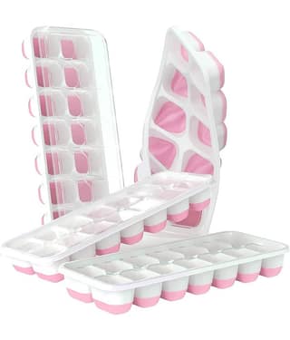 Crasts Ice Cube Maker Trays Light Green 4 Pcs