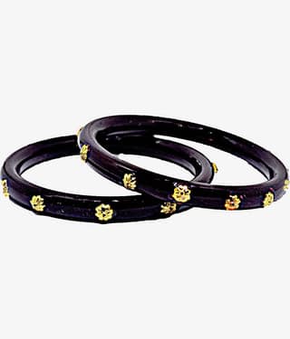 Bovzen Maroon Bangle Set ( Pack of 2 )