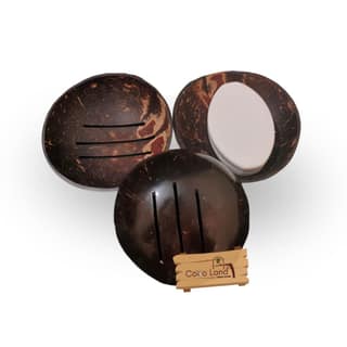 CocoLand Coconut Shell Soap Holder / Coconut Oil Polished