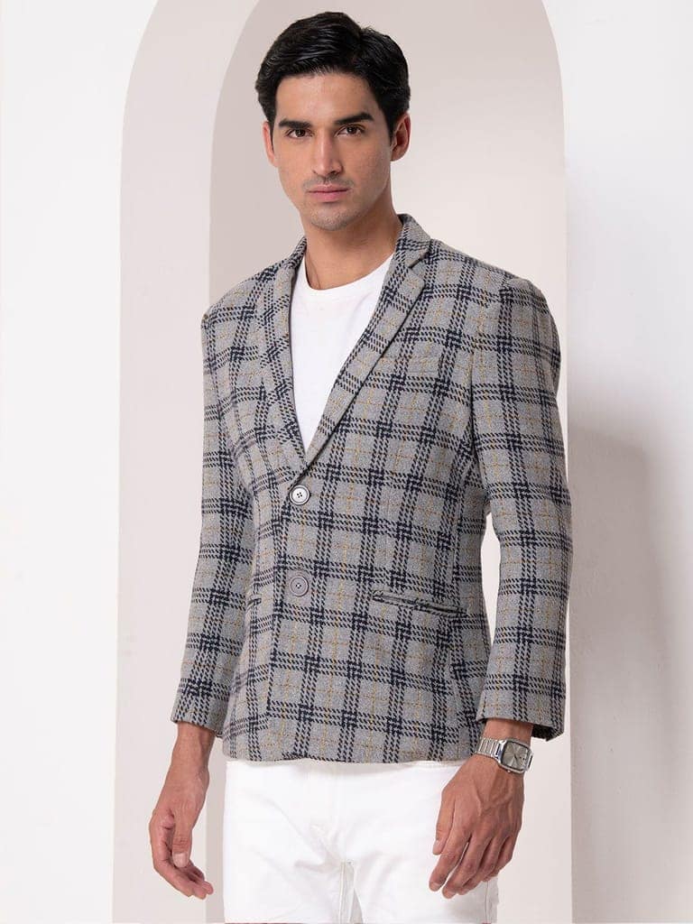 Elegance Plaid Blazer view 4