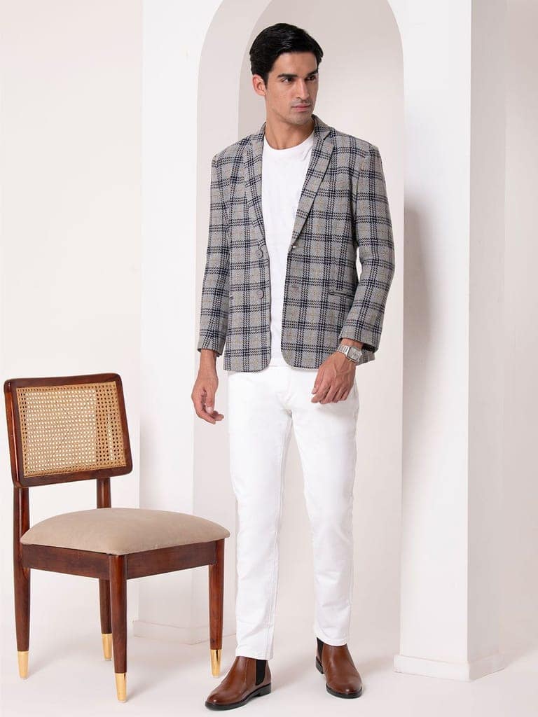 Elegance Plaid Blazer view 5