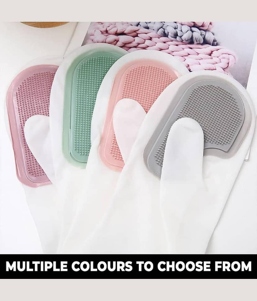RIVERNEST Multicolor Silicone Free Size Cleaning Gloves ( Pack of 1 ) view 3