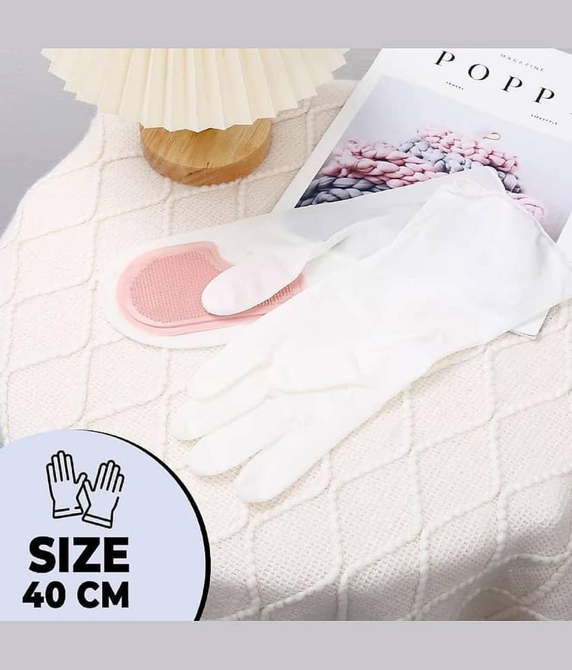 RIVERNEST Multicolor Silicone Free Size Cleaning Gloves ( Pack of 1 ) view 9