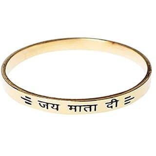 KESAR ZEMS Jai MATA Di Kada Gold Plated for Men amp Women