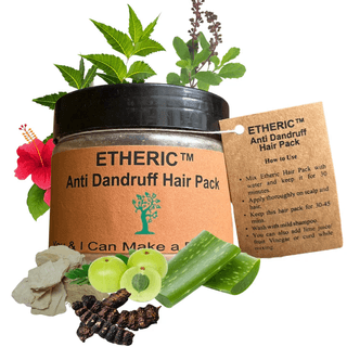 Etheric Anti Dandruff Hair Pack For Dandruff & Control Hair Fall - 150 gm