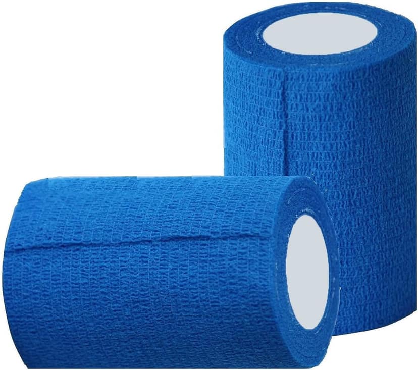 Ezyfit Self Adhesive Bandage Breathable Cohesive Bandage Wrap Rolls Elastic Self-Adherent Tape for Sports Injury, Strain, Knee & Wrist, Ankle Sprains & Swelling - 7.5 cm (Pack of 2)