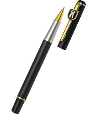 UJJi Advocate Logo Pen in Brass Black Colour (Blue Ink) Roller Ball Pen