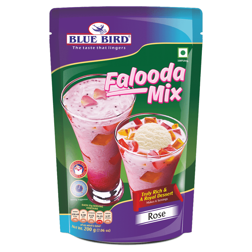 Blue Bird Falooda Mix Rose, 200 gm