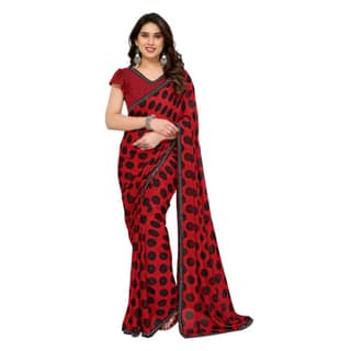 womens-georgette-printed-saree-with-unstitched-blouse-5-5mtr-red-pid62529