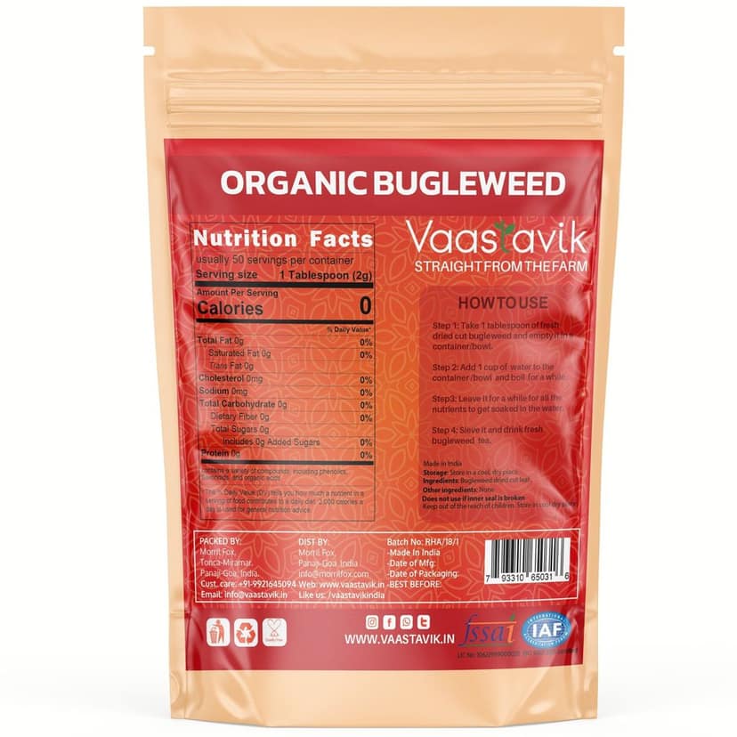 Vaastavik Bugleweed Loose Leaf Herbal Tea 100gm view 2