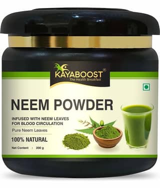 KAYABOOST Neem Powder for Eating | Face Pack | Diabetes | Drink | Fever | Liver (200 g)