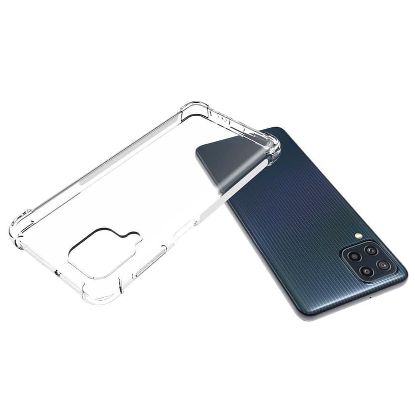 USTIYA for Samsung Galaxy M32 Case Clear TPU Four Corners Cover Transparent Soft funda view 3