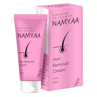 Namyaa Hair Removal Cream for Intimate Skin with Free Vitamin C Serum, 60 gram - Pack of 3