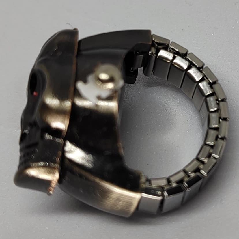 YAKH Skull (Ruby Red Eyes) Ring Watch view 2