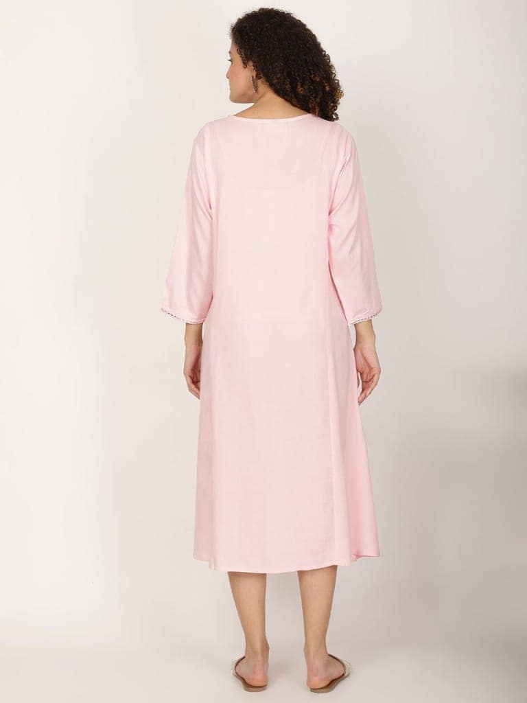 Ethnic Motifs Embroidered Straight Kurta view 5